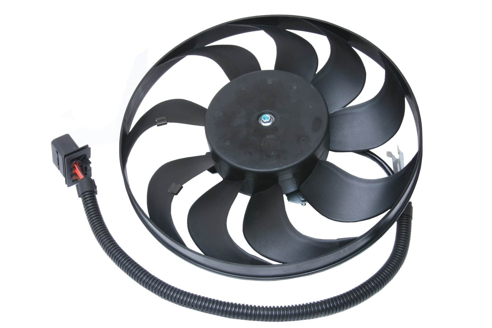 Front View of Right A/C Condenser Fan URO 1J0959455R