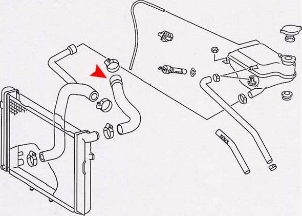 Accessories 1 View of Upper Radiator Coolant Hose URO 2015012382