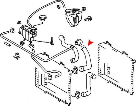 Accessories 1 View of Upper Radiator Coolant Hose URO 2025011282