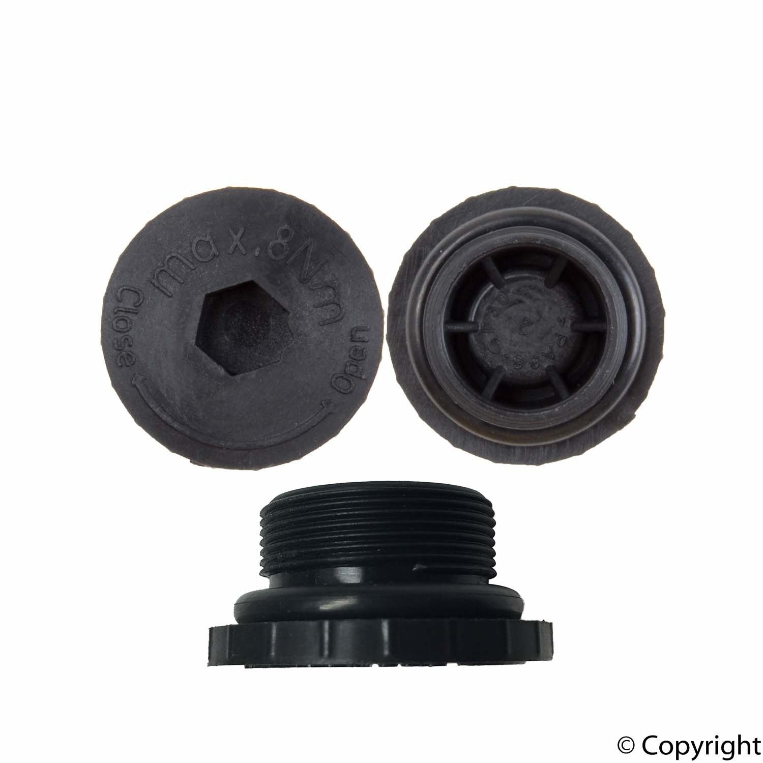 Top View of Transmission Drain Plug URO 24117520713