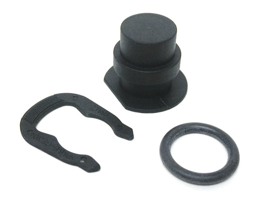 Front View of Engine Coolant Hose Flange Plug URO 357121140