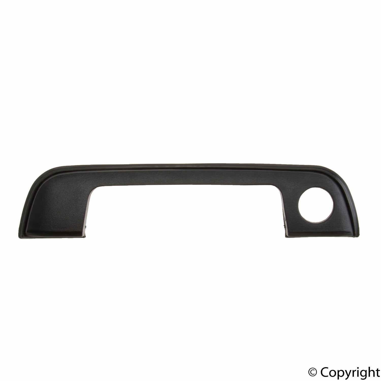 Top View of Left Exterior Door Handle Trim URO 51218122441