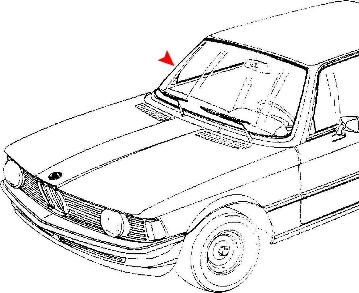 Accessories 1 View of Windshield Seal URO 51311831958