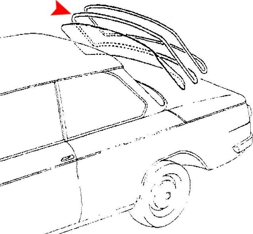 Accessories 1 View of Back Glass Seal URO 51317440154