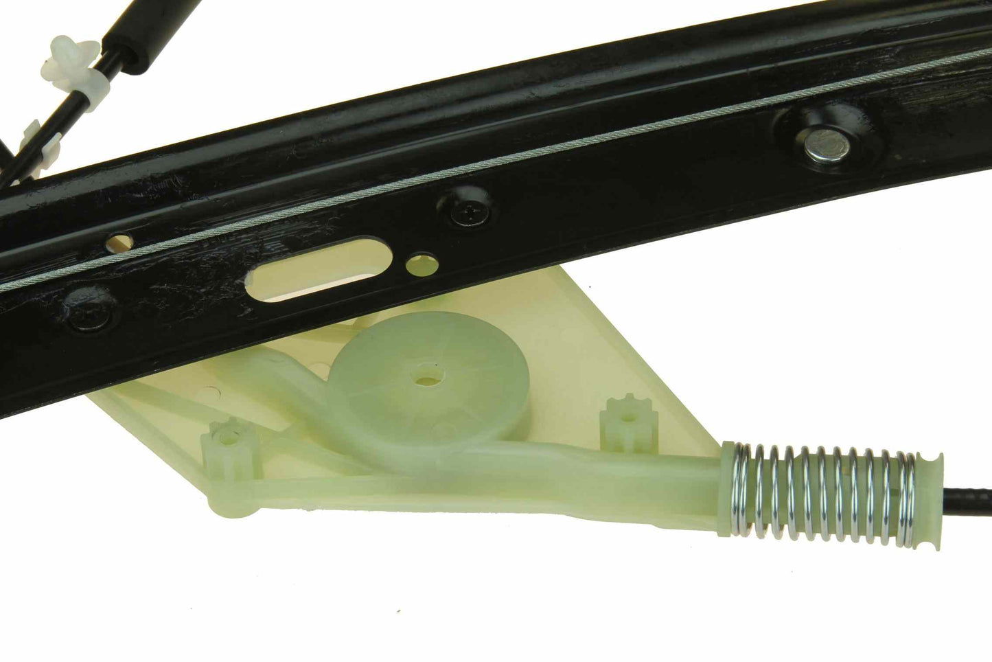 Side View of Front Left Window Regulator URO 51337165595PRM