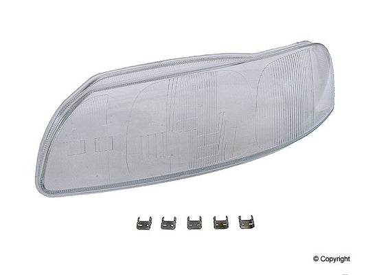 Top View of Left Headlight Lens URO 8693583LENS