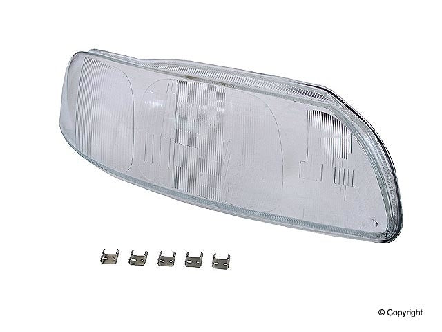 Top View of Right Headlight Lens URO 8693584LENS