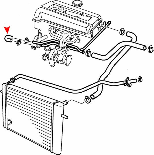 Accessories 1 View of Engine Coolant Bypass Hose URO 9178849