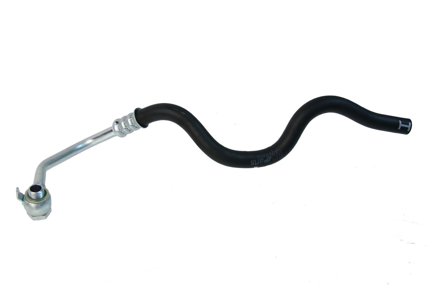 Front View of Power Steering Return Hose URO LR012758