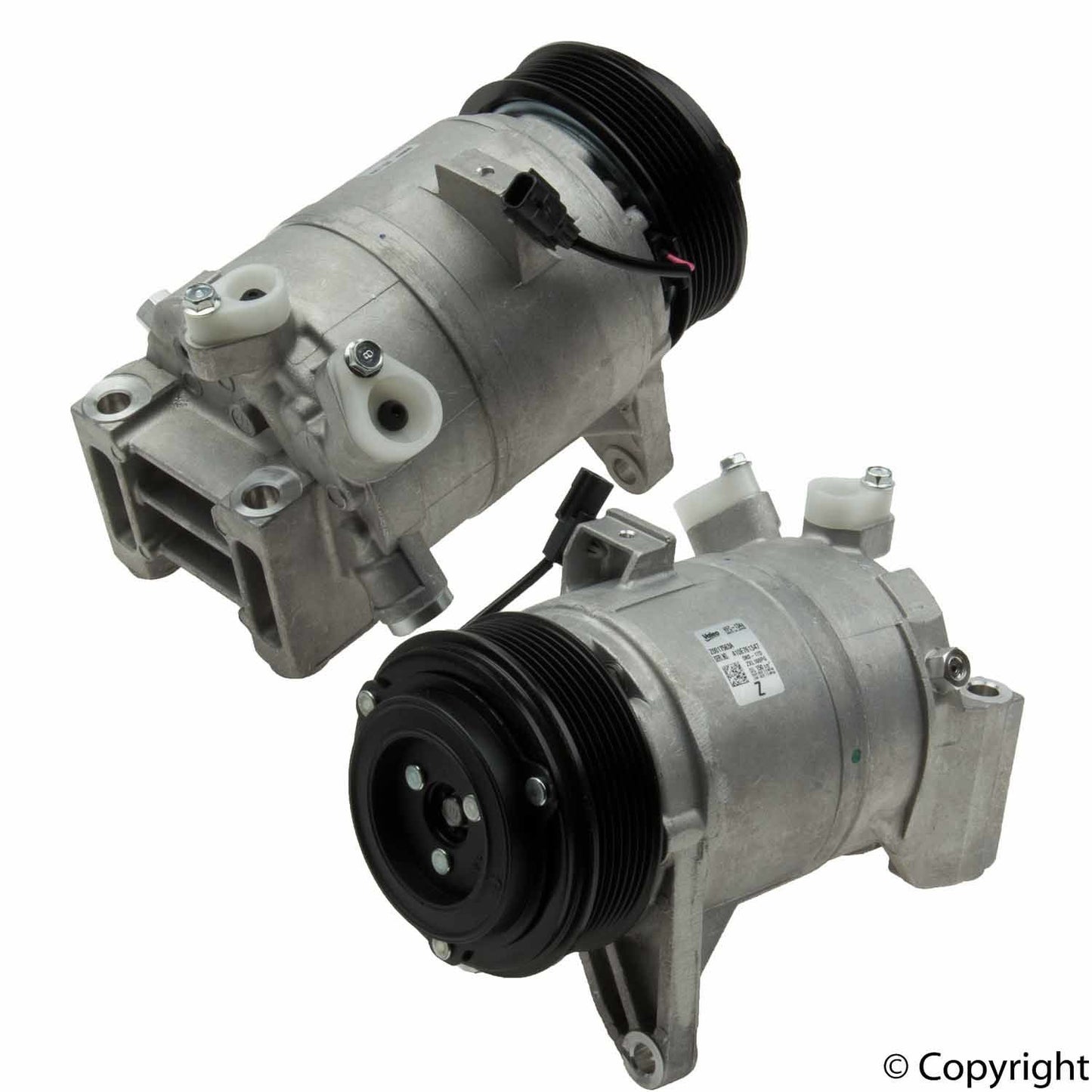 Top View of A/C Compressor VALEO 10000652