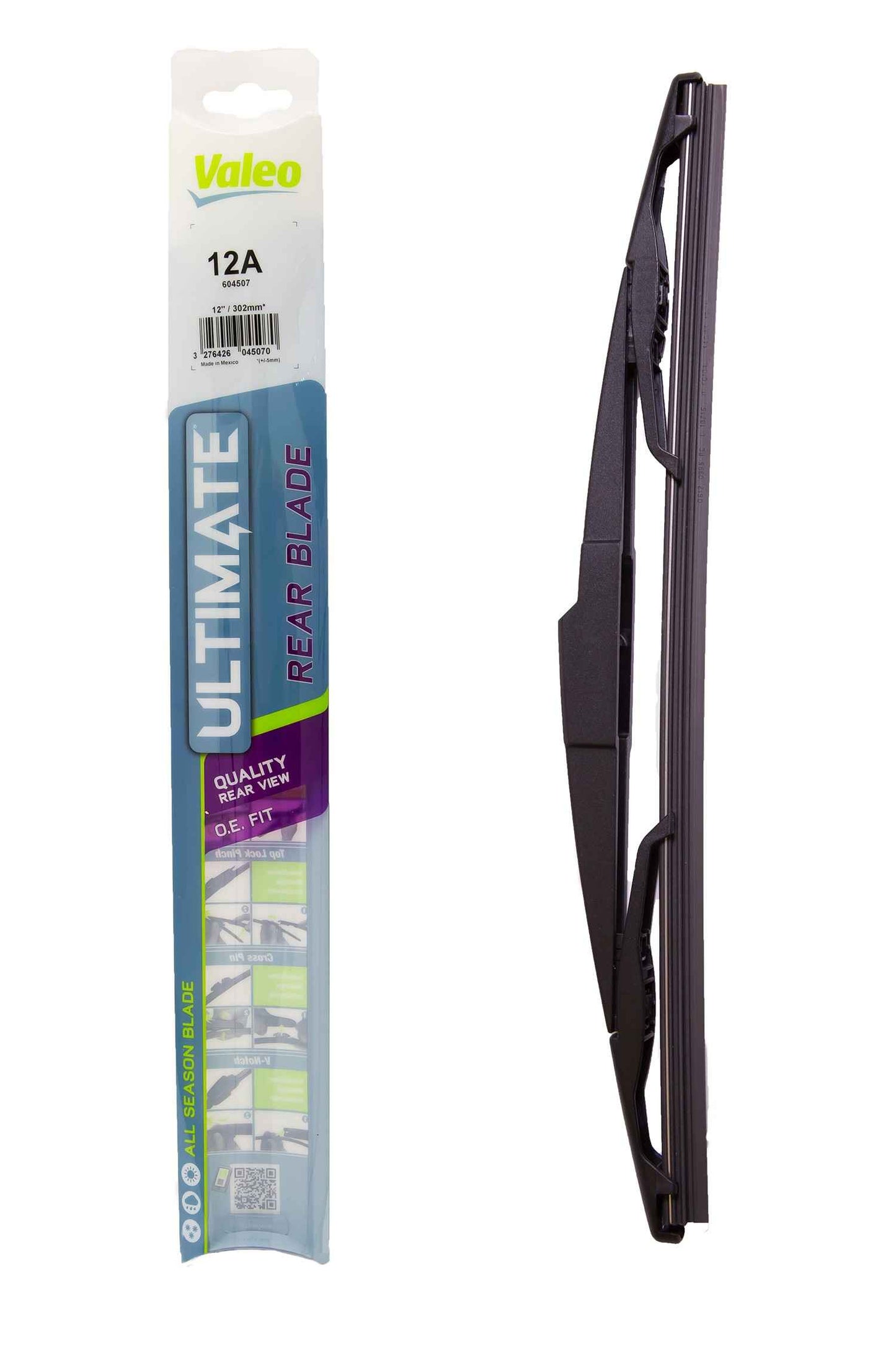 Package View of Rear Windshield Wiper Blade VALEO 12A