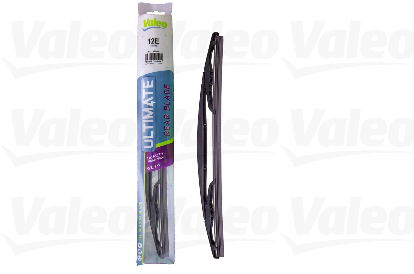 Front View of Rear Windshield Wiper Blade VALEO 12E