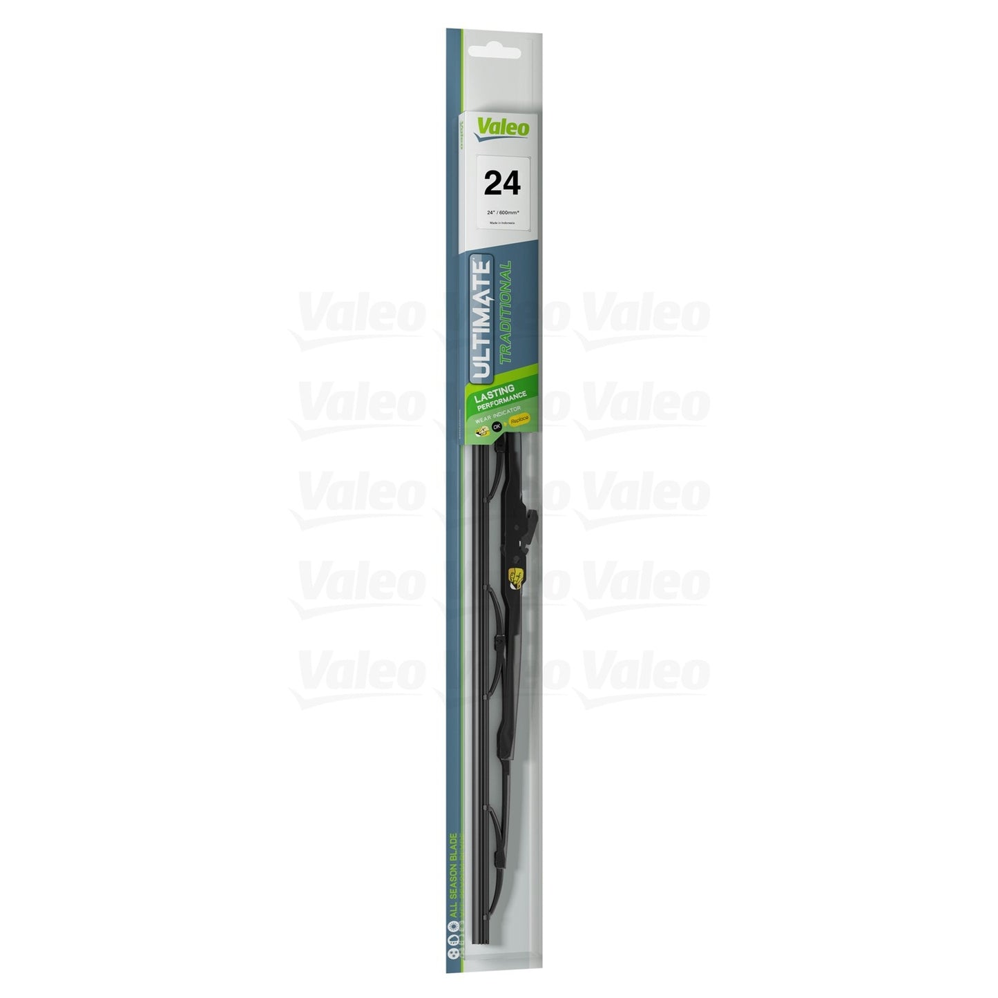 Top View of Front Left Windshield Wiper Blade VALEO 24