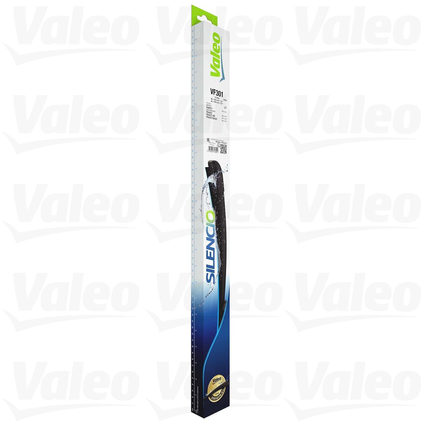 Side View of Front Windshield Wiper Blade Set VALEO 574302