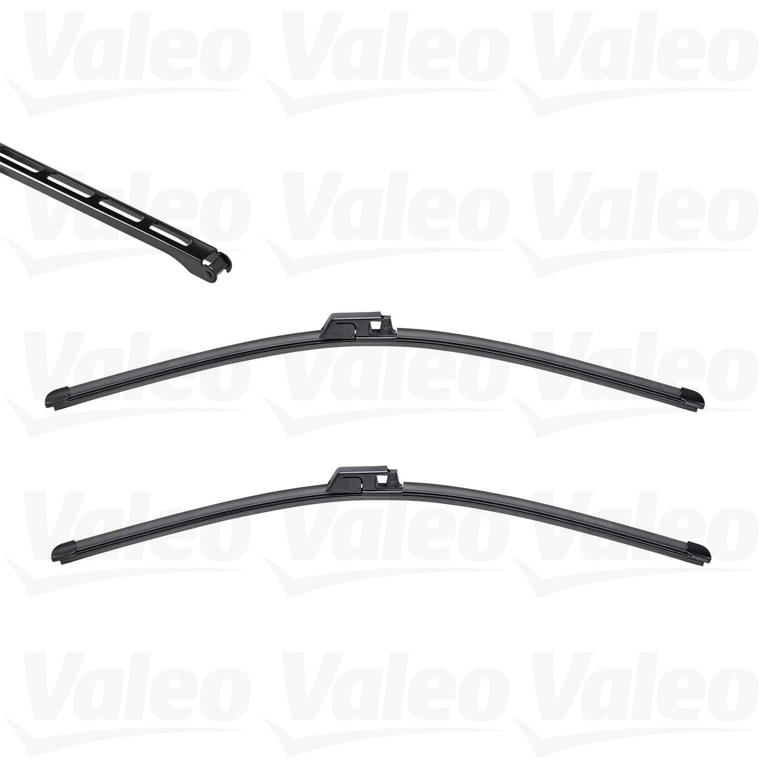 Front View of Front Windshield Wiper Blade Set VALEO 574303