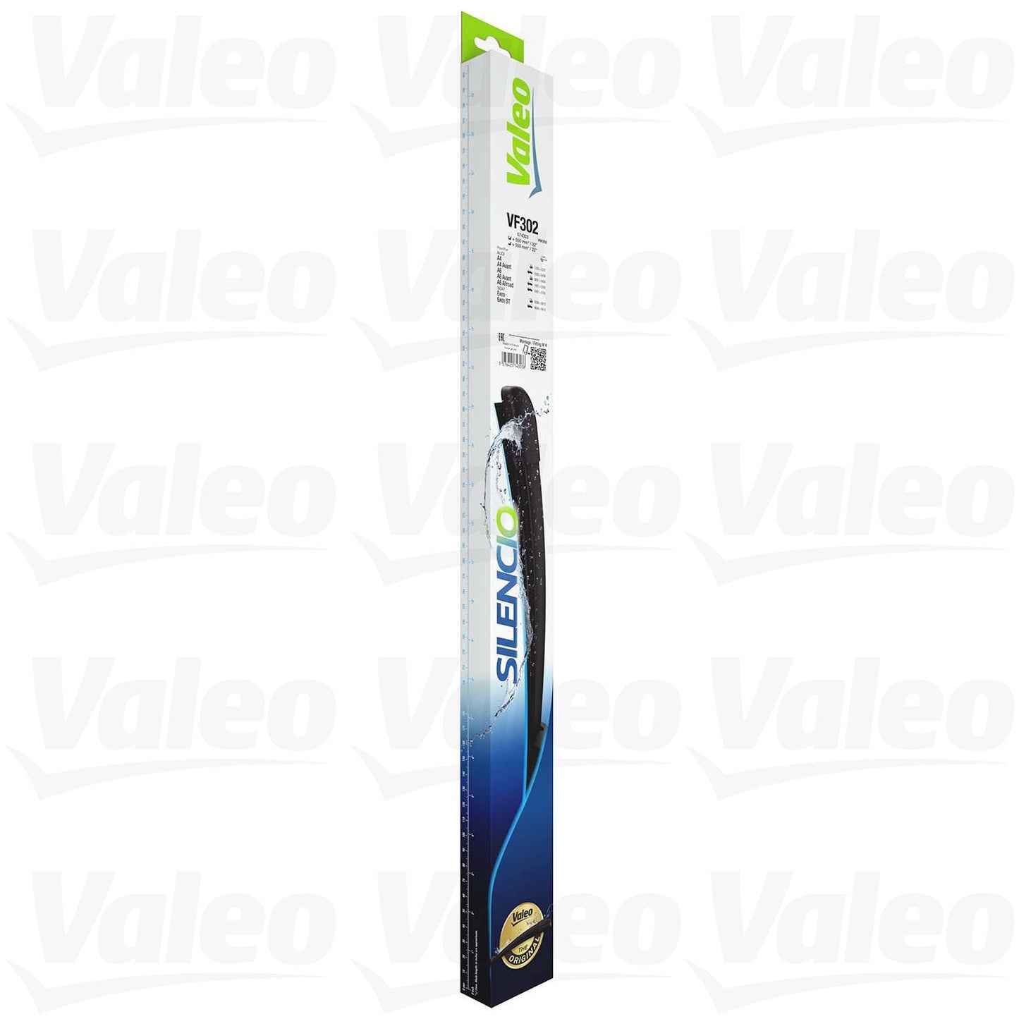 Side View of Front Windshield Wiper Blade Set VALEO 574303