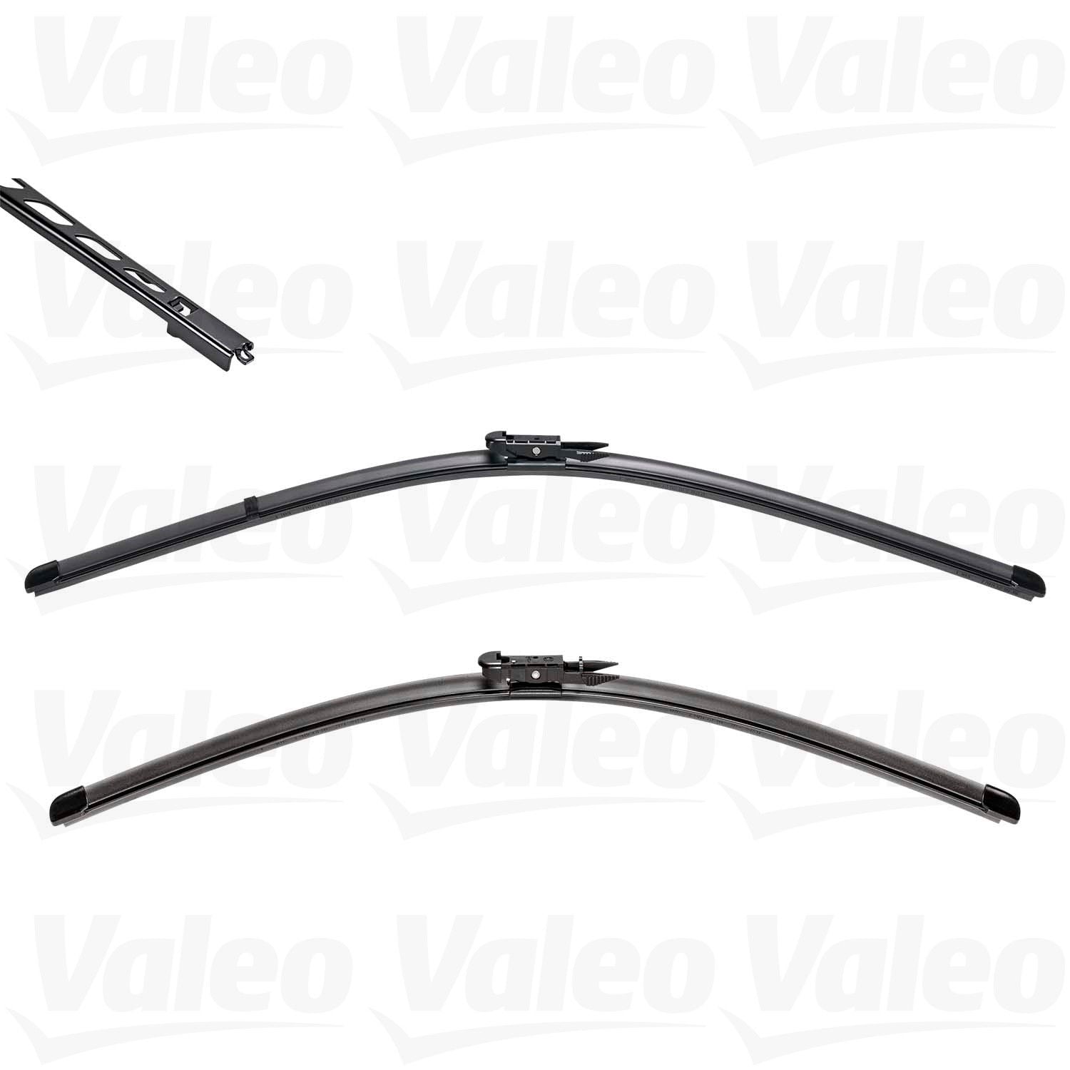 Front View of Front Windshield Wiper Blade Set VALEO 574306