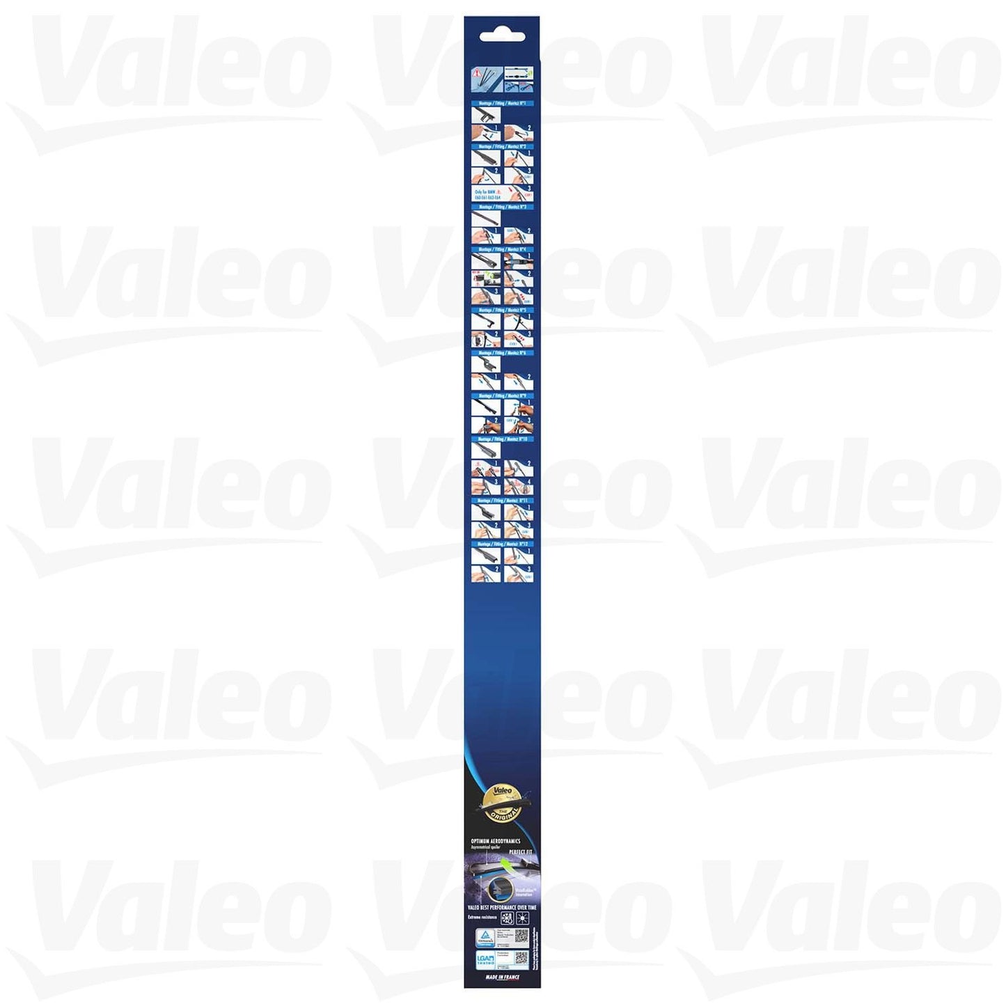 Kit View of Front Windshield Wiper Blade Set VALEO 574306