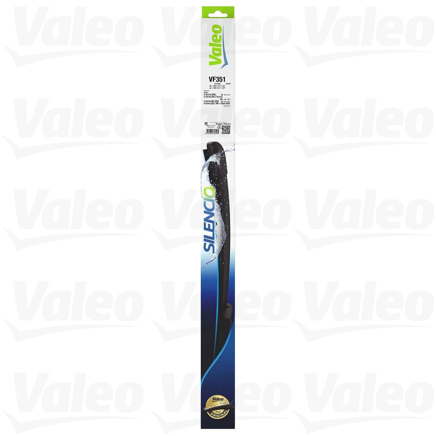 Right View of Front Windshield Wiper Blade Set VALEO 574306