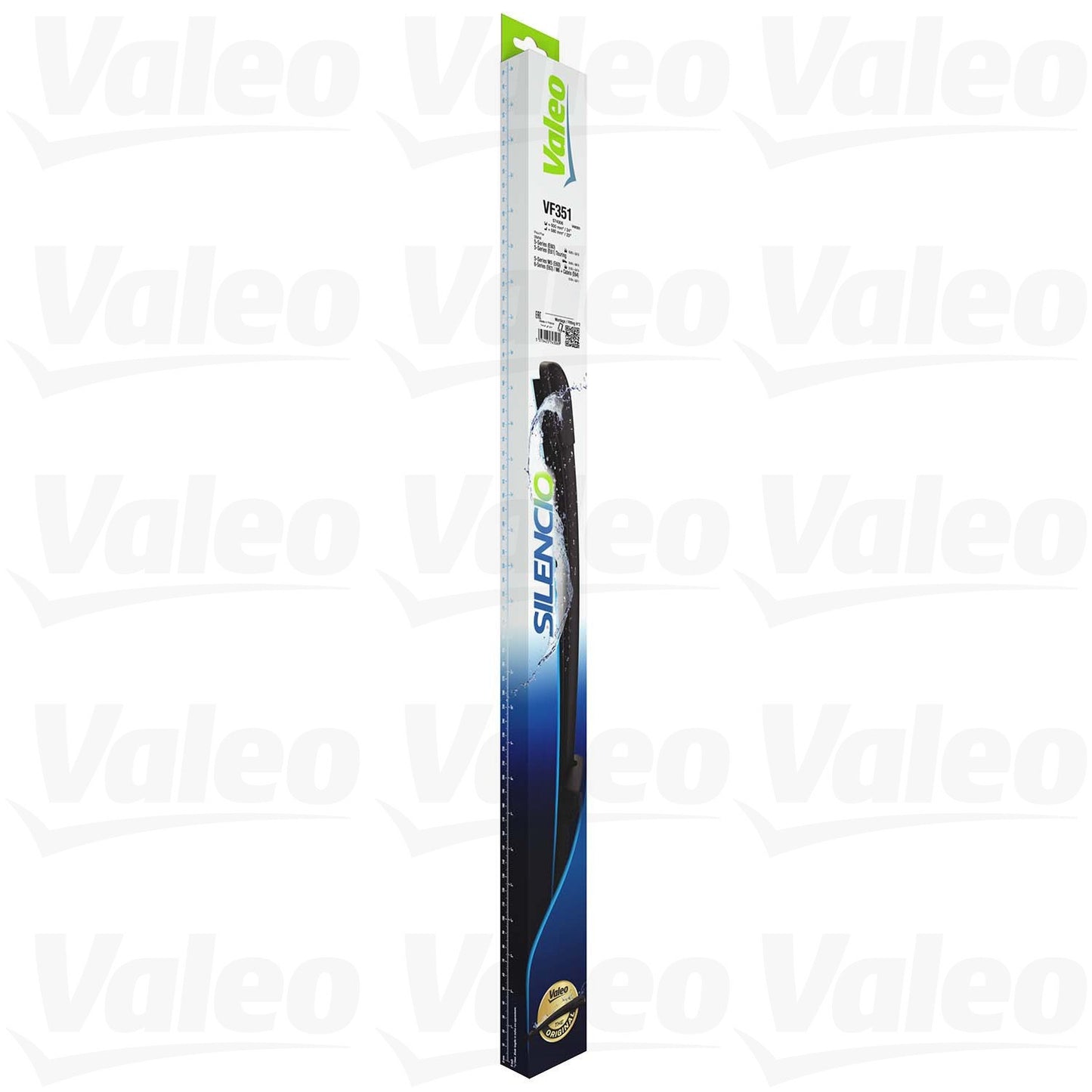 Side View of Front Windshield Wiper Blade Set VALEO 574306