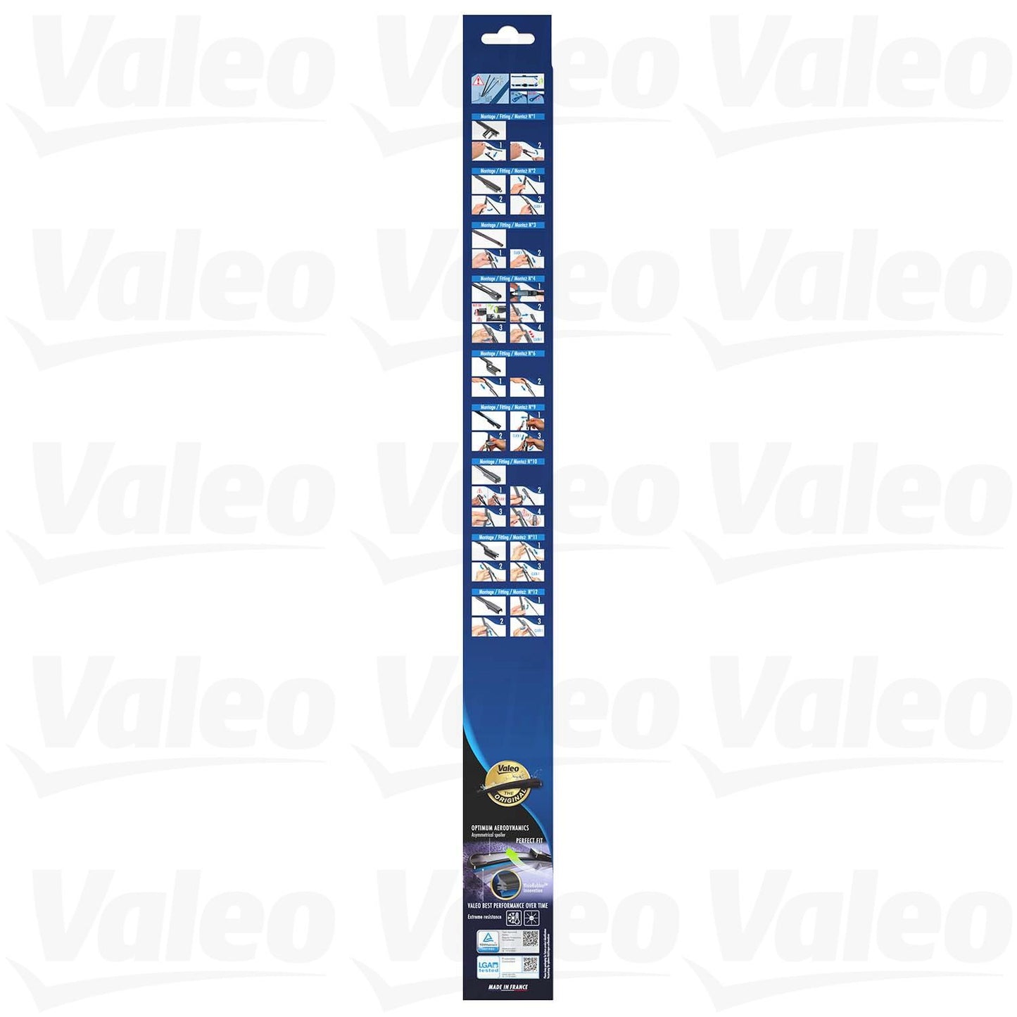 Kit View of Front Windshield Wiper Blade Set VALEO 574320