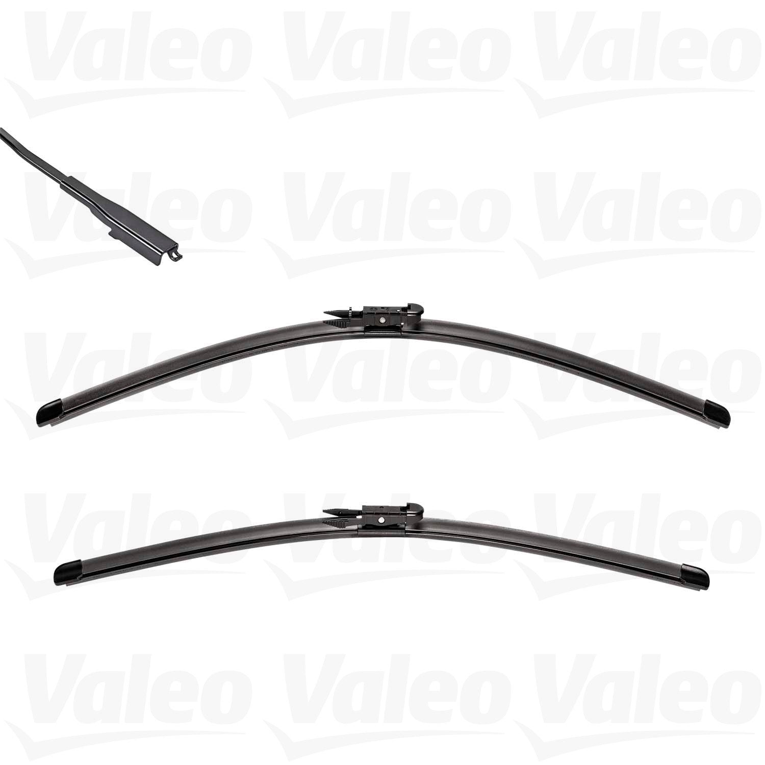 Front View of Front Windshield Wiper Blade Set VALEO 574327