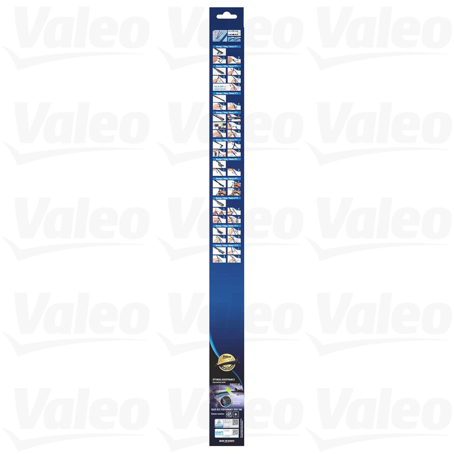 Kit View of Front Windshield Wiper Blade Set VALEO 574327