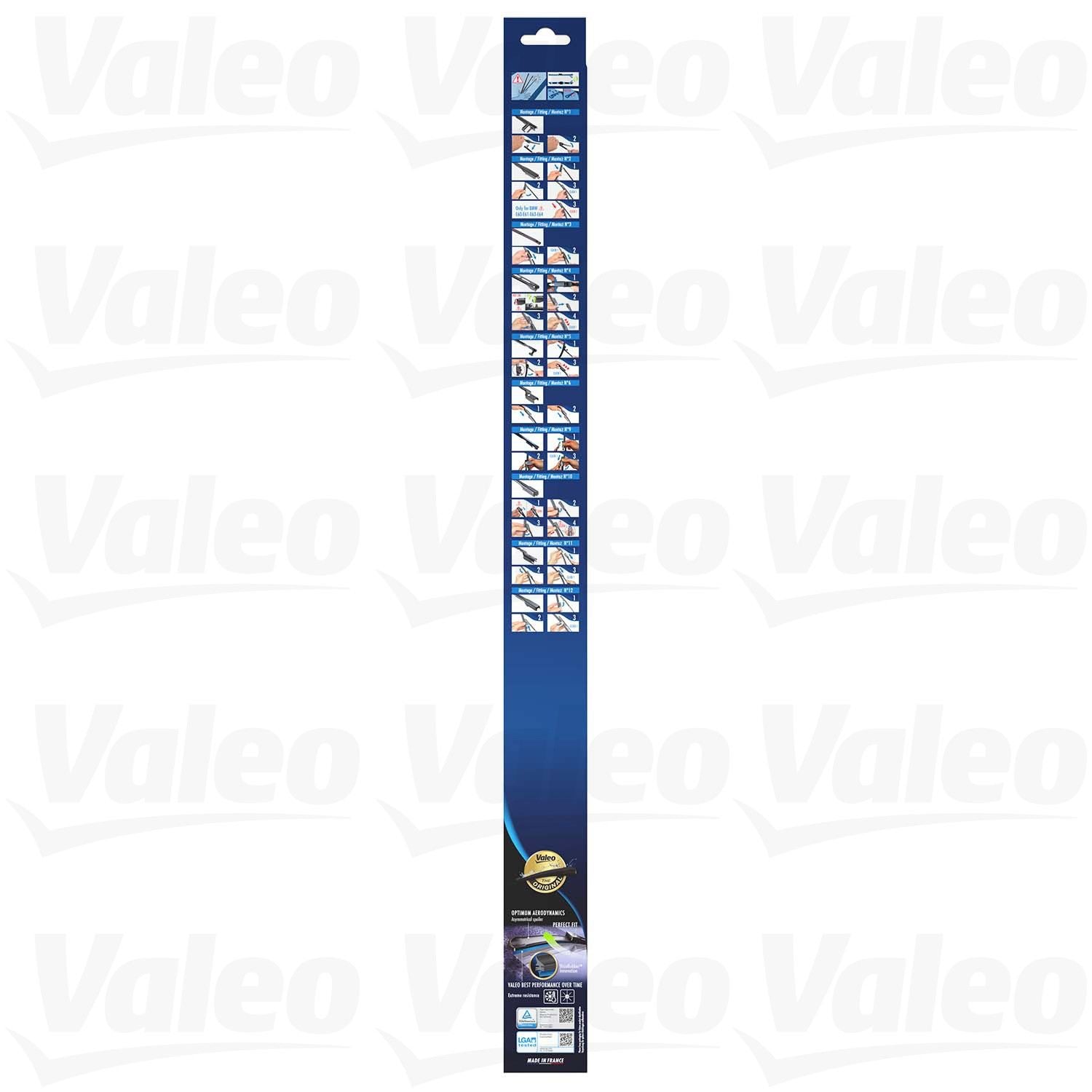 Kit View of Front Windshield Wiper Blade Set VALEO 574327