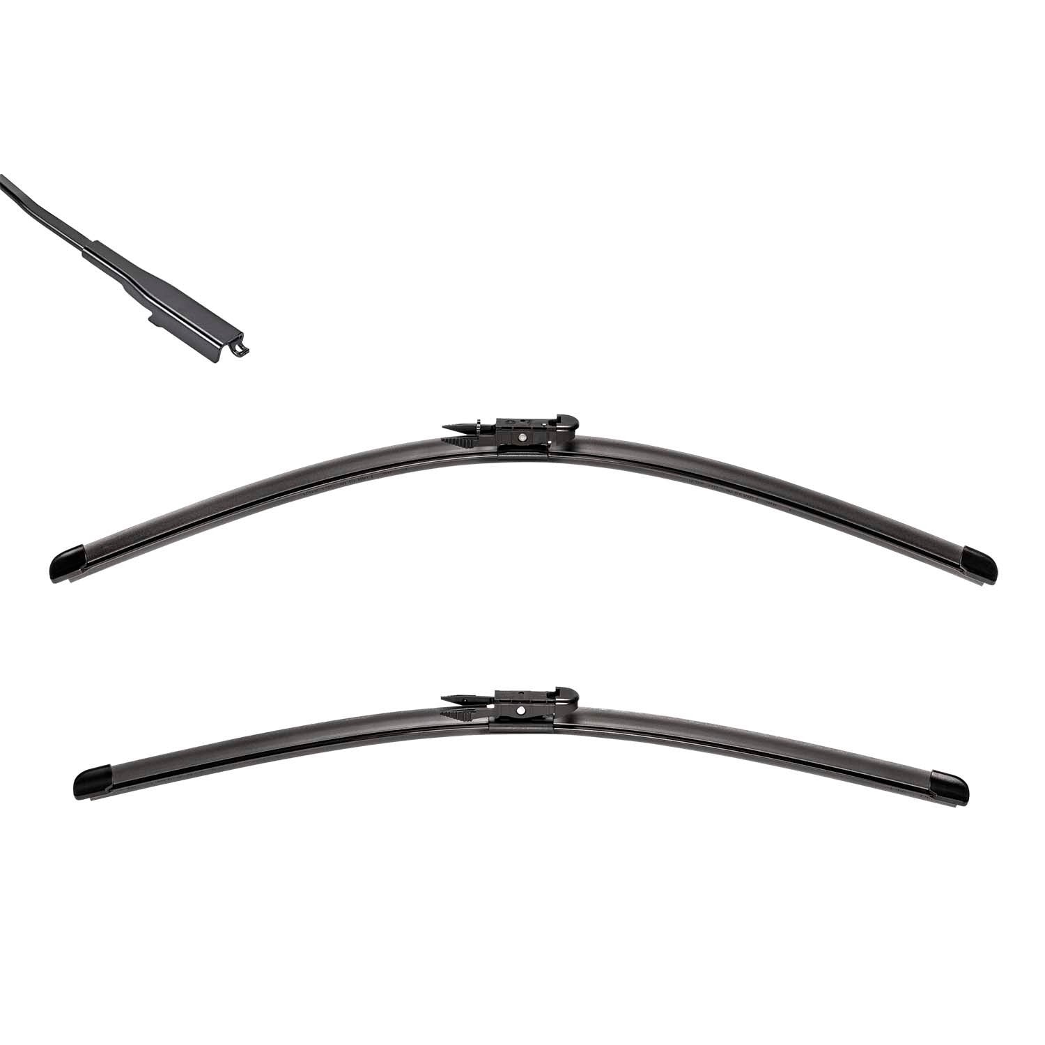 Front View of Front Windshield Wiper Blade Set VALEO 574340