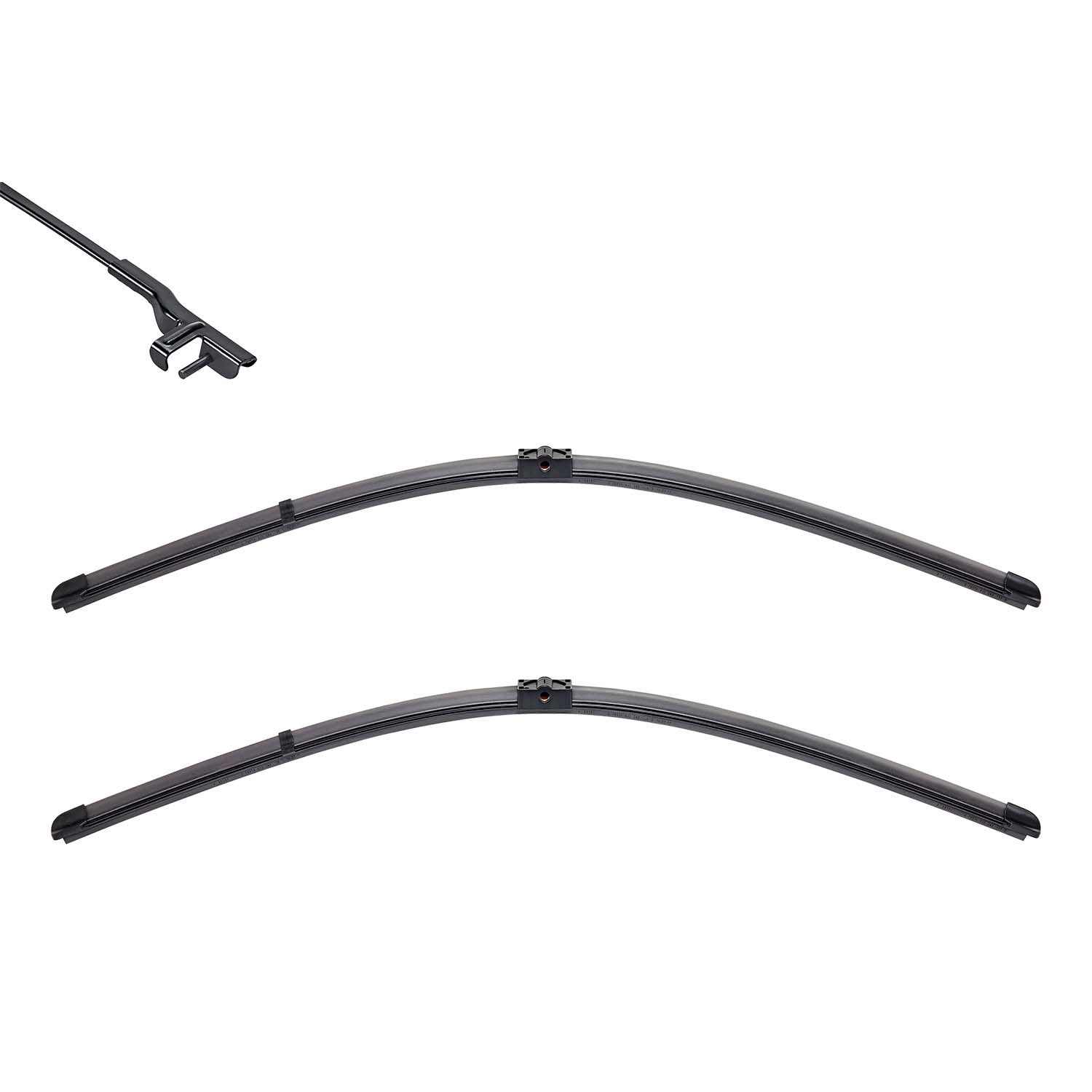 Front View of Front Windshield Wiper Blade Set VALEO 574346