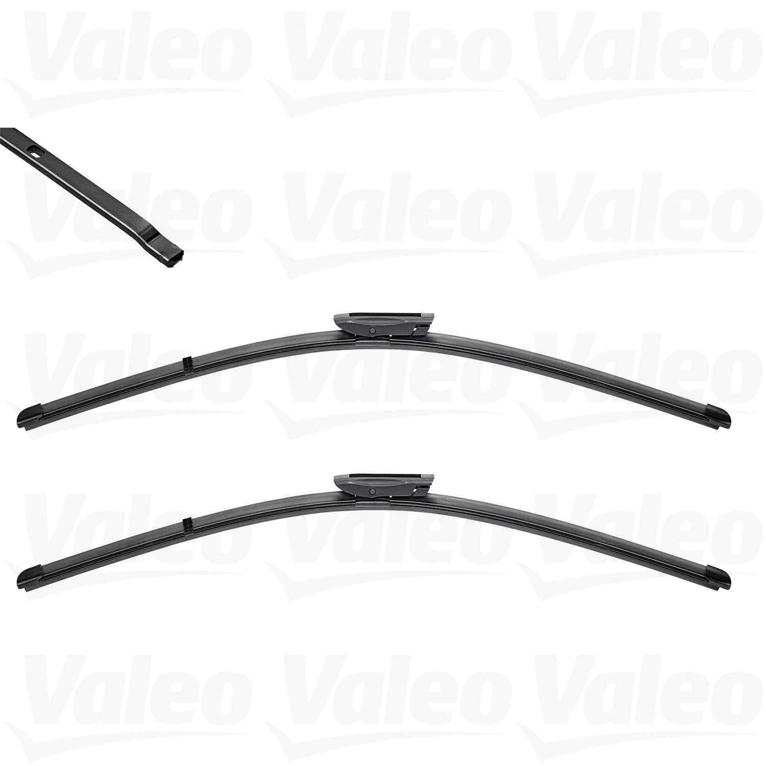 Front View of Front Windshield Wiper Blade Set VALEO 574449