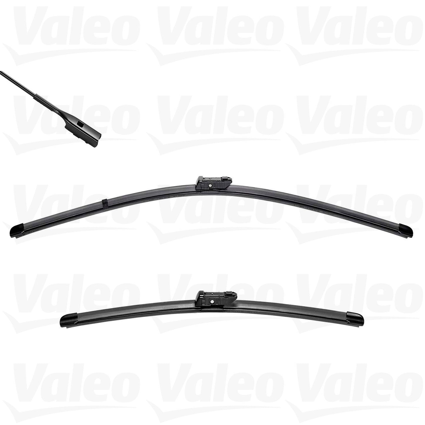 Front View of Front Windshield Wiper Blade Set VALEO 574462