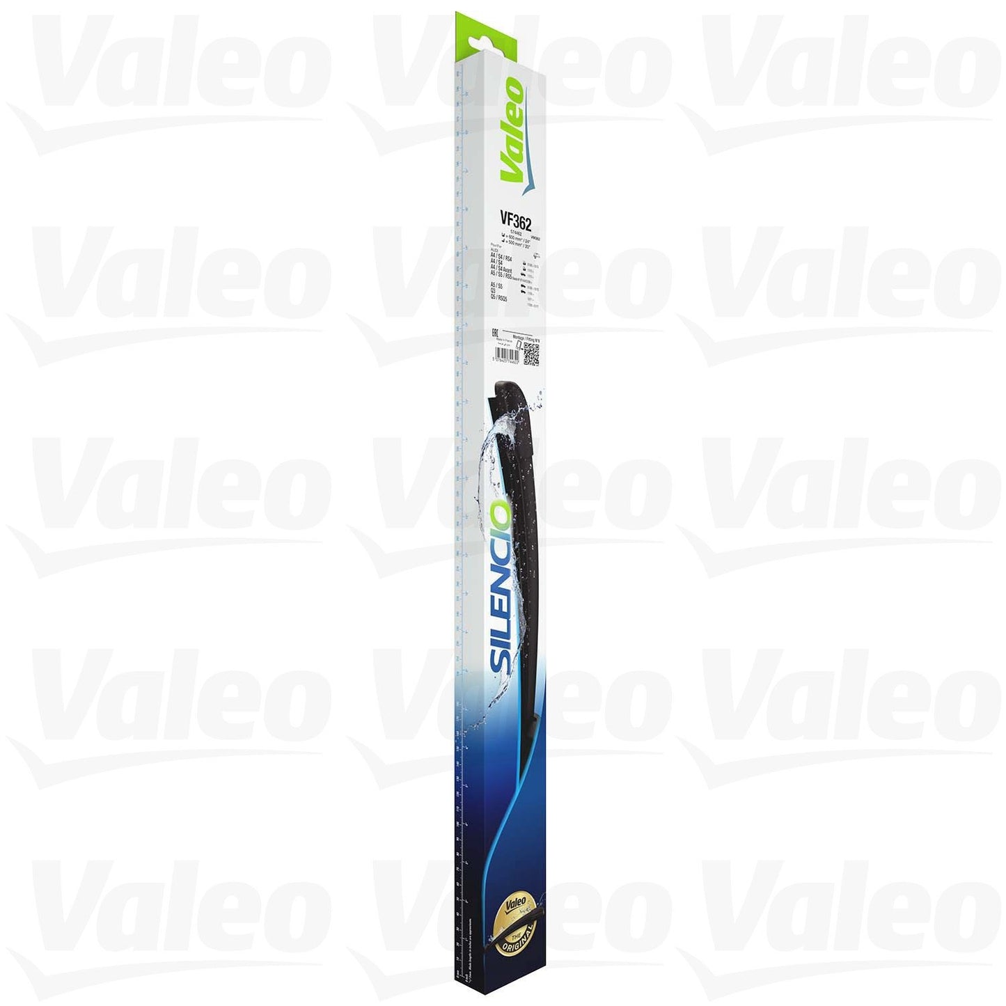 Side View of Front Windshield Wiper Blade Set VALEO 574462