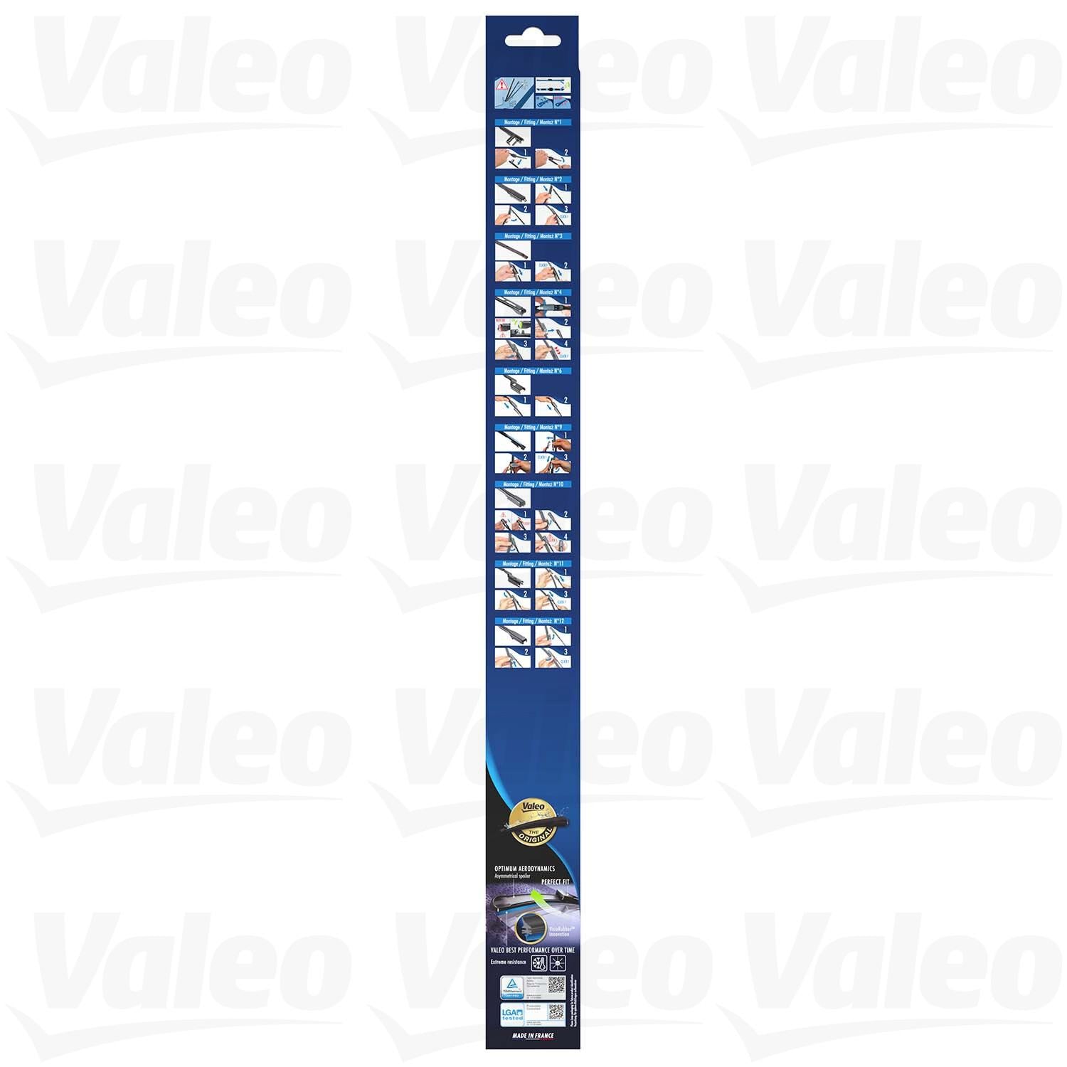 Kit View of Front Windshield Wiper Blade Set VALEO 574472