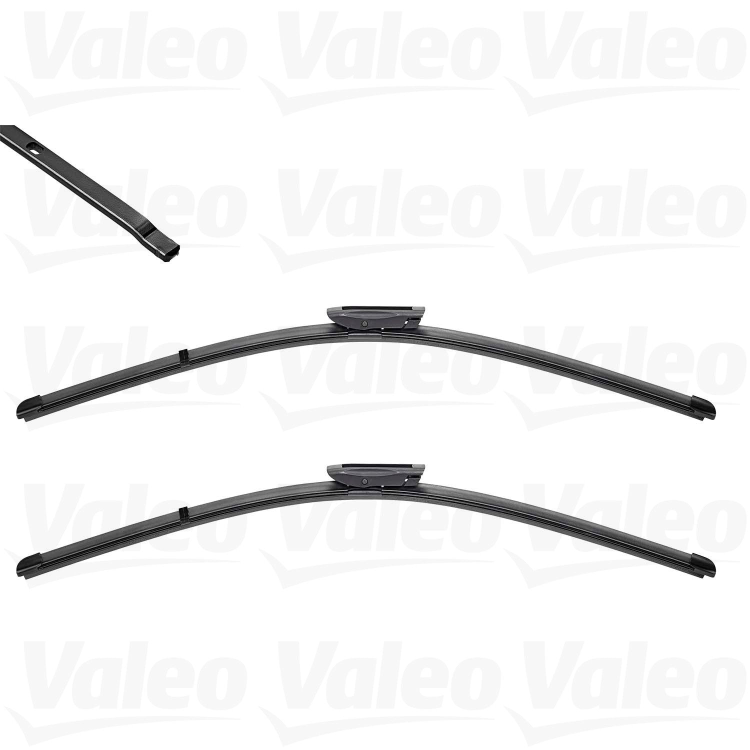 Front View of Front Windshield Wiper Blade Set VALEO 574657