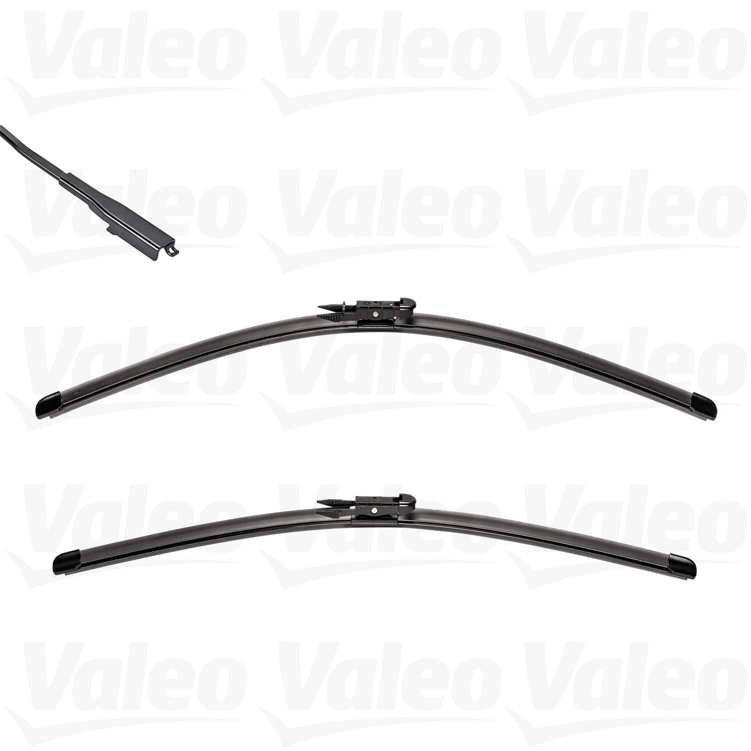 Front View of Front Windshield Wiper Blade Set VALEO 574741