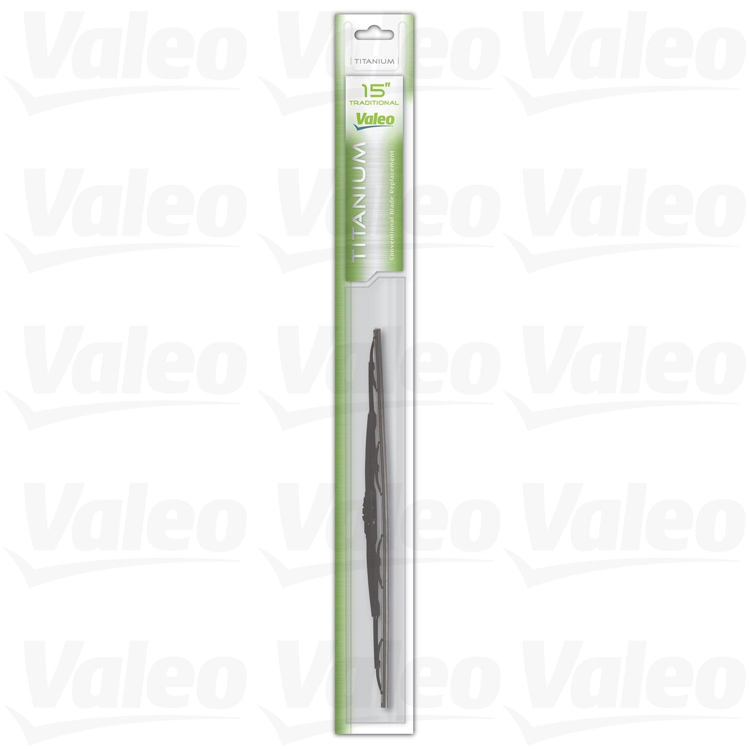 Front View of Front Left Windshield Wiper Blade VALEO 604466