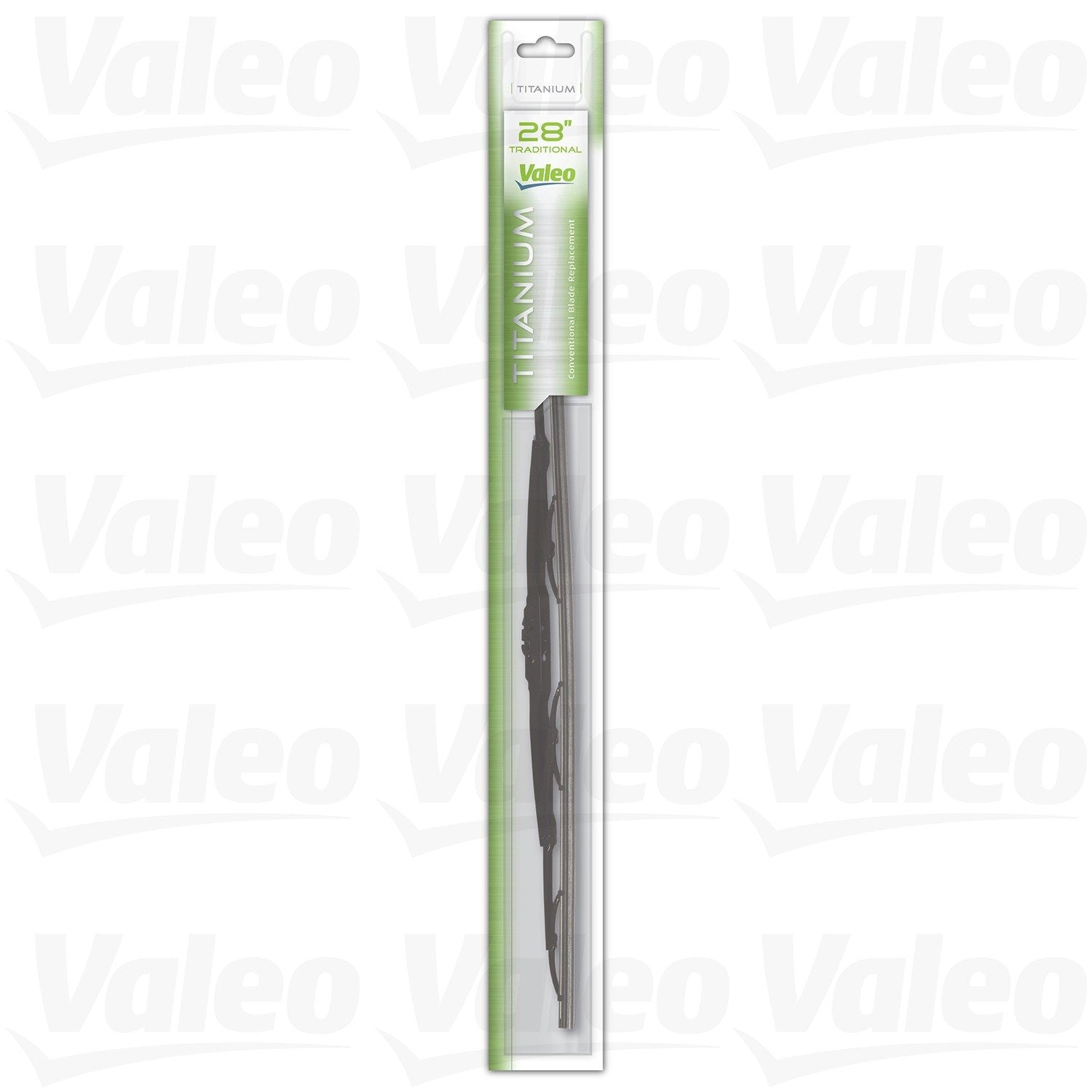 Front View of Front Right Windshield Wiper Blade VALEO 604476