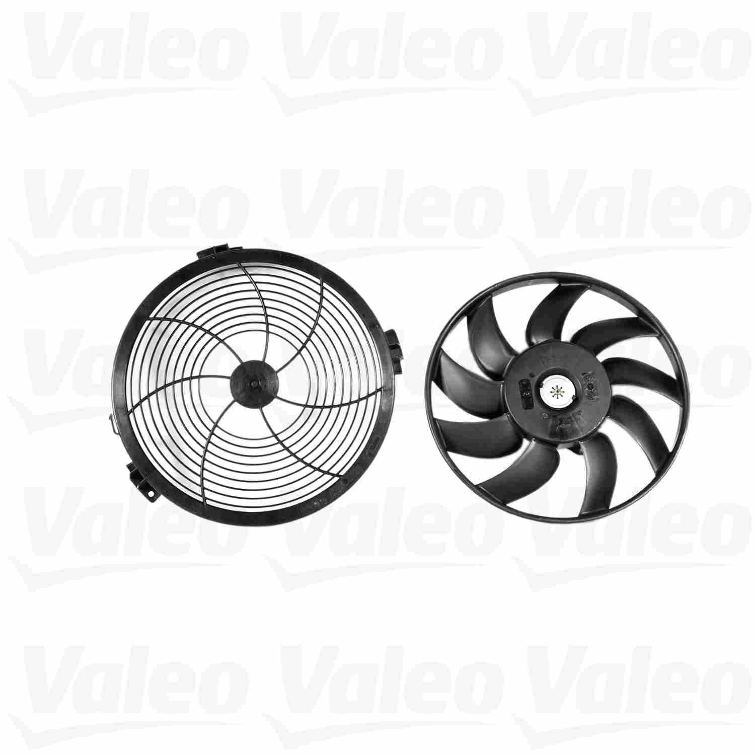 Front View of Right Engine Cooling Fan VALEO 696082