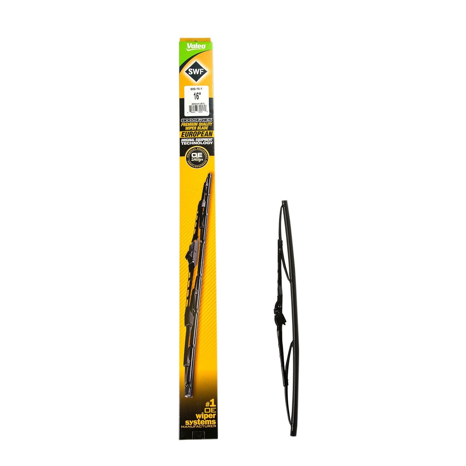 Front View of Rear Windshield Wiper Blade VALEO 800-16-1