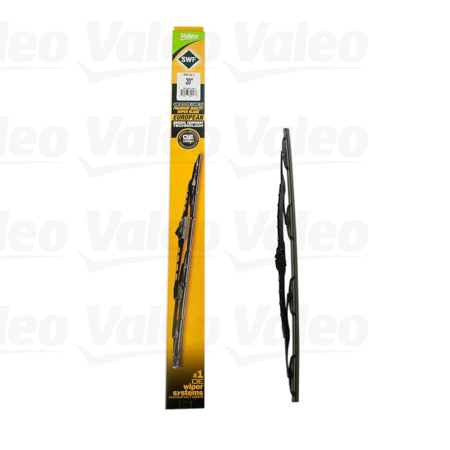 Front View of Front Right Windshield Wiper Blade VALEO 800-20-1