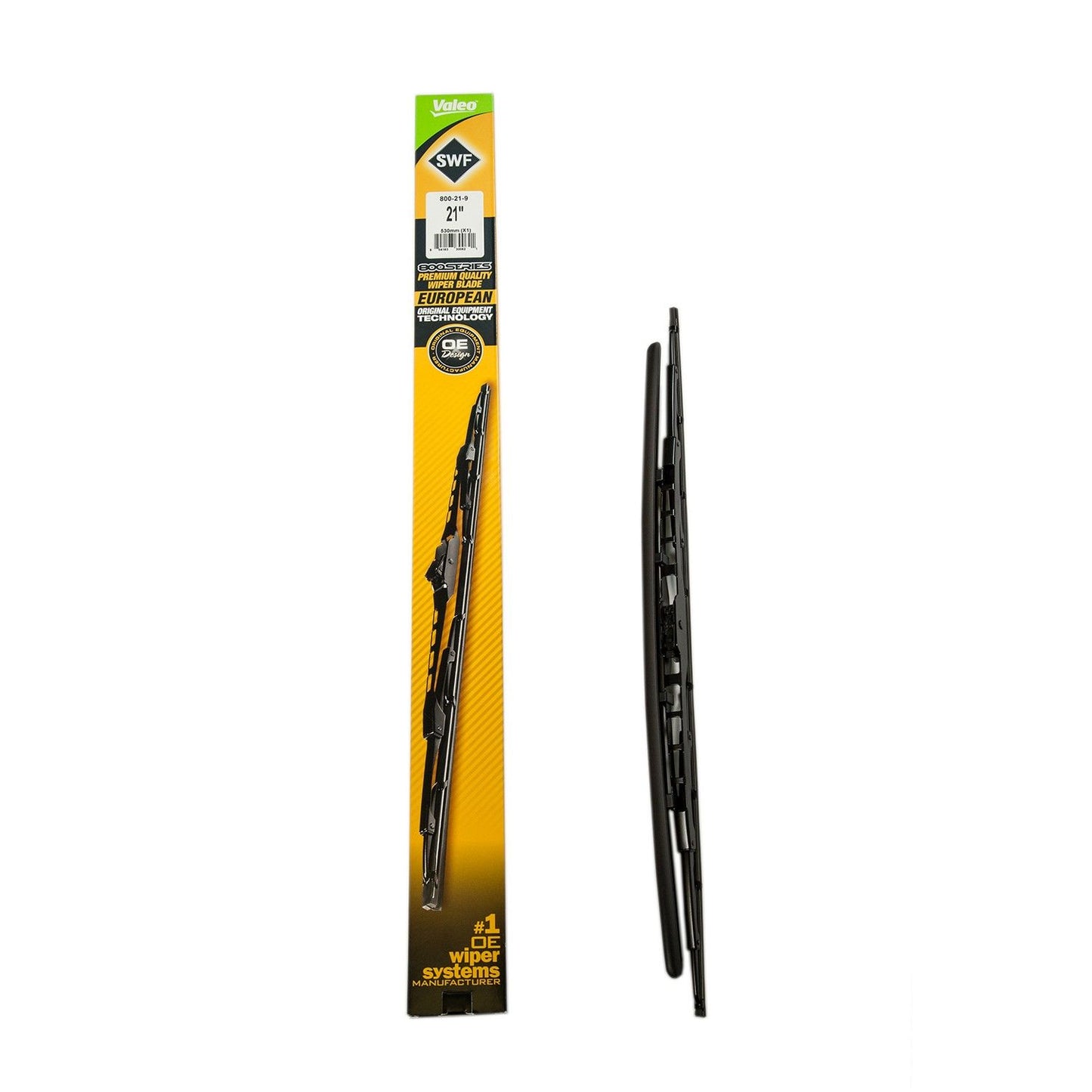 Front View of Front Left Windshield Wiper Blade VALEO 800-21-9