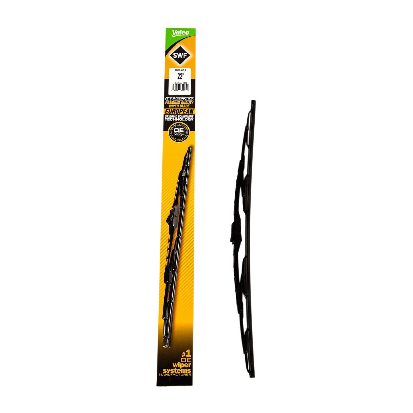 Front View of Front Right Windshield Wiper Blade VALEO 800-22-3