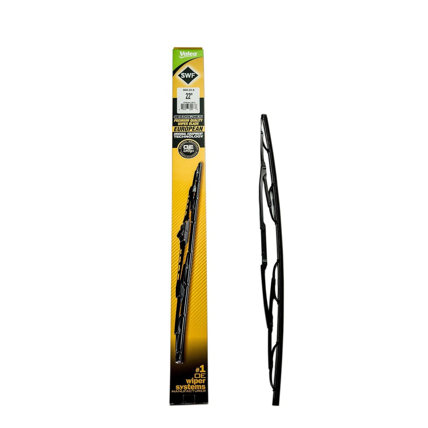 Front View of Front Right Windshield Wiper Blade VALEO 800-22-5