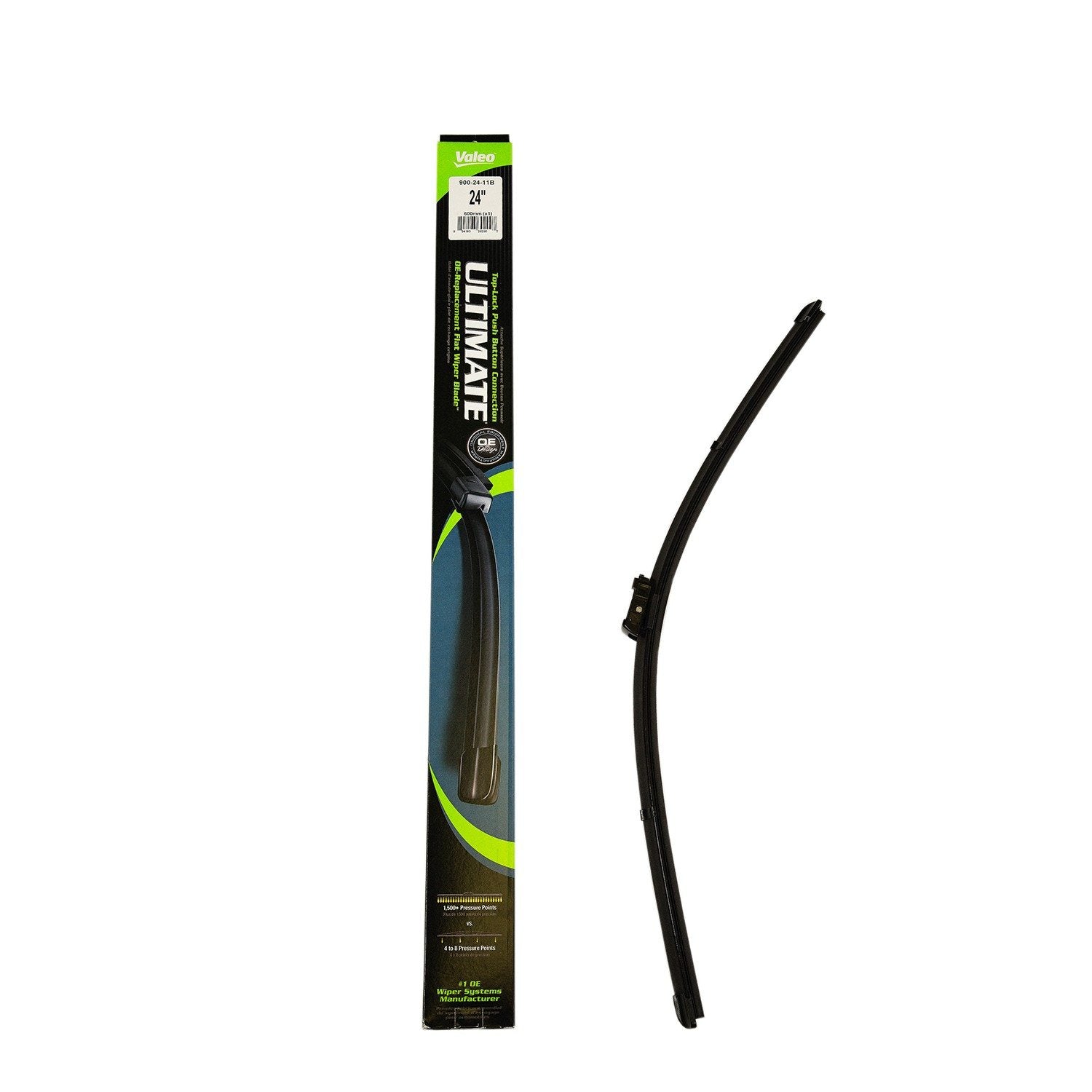 Front View of Front Left Windshield Wiper Blade VALEO 900-24-11B