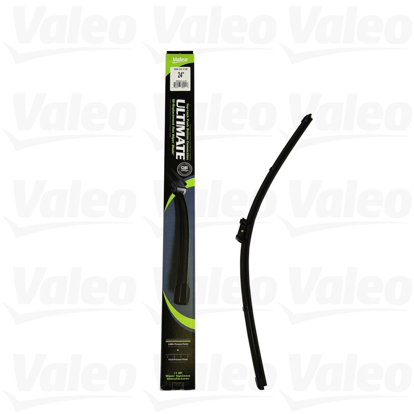 Top View of Front Left Windshield Wiper Blade VALEO 900-24-11B