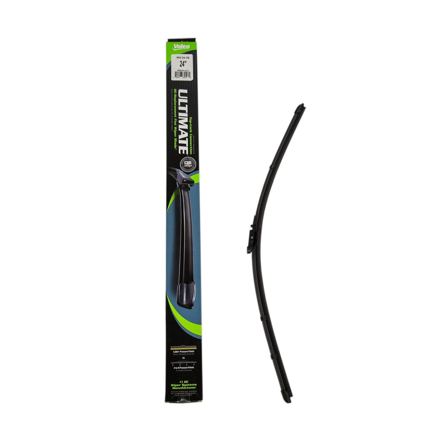 Front View of Front Right Windshield Wiper Blade VALEO 900-24-7B