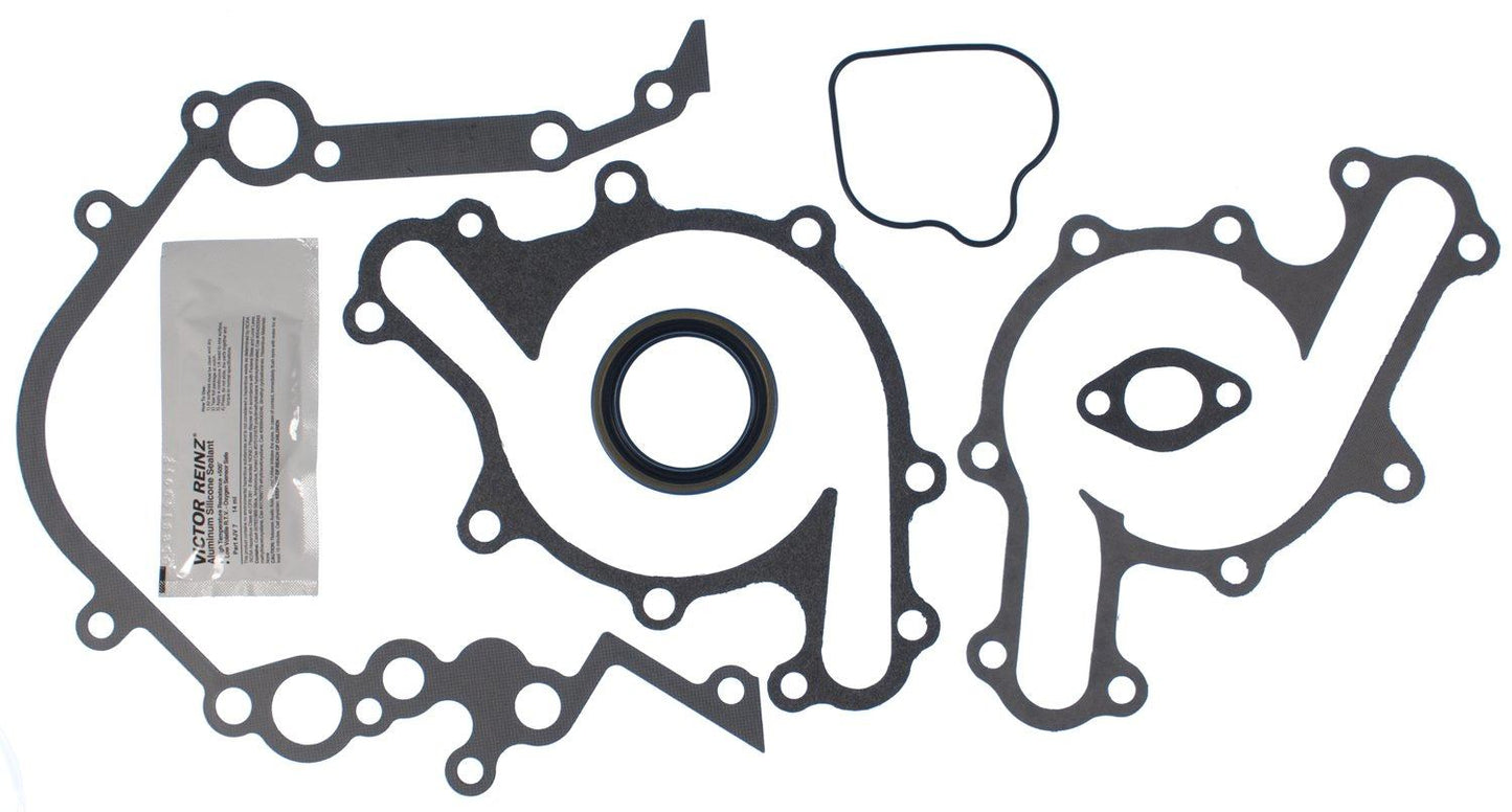 Front View of Engine Timing Cover Gasket Set MAHLE JV1073