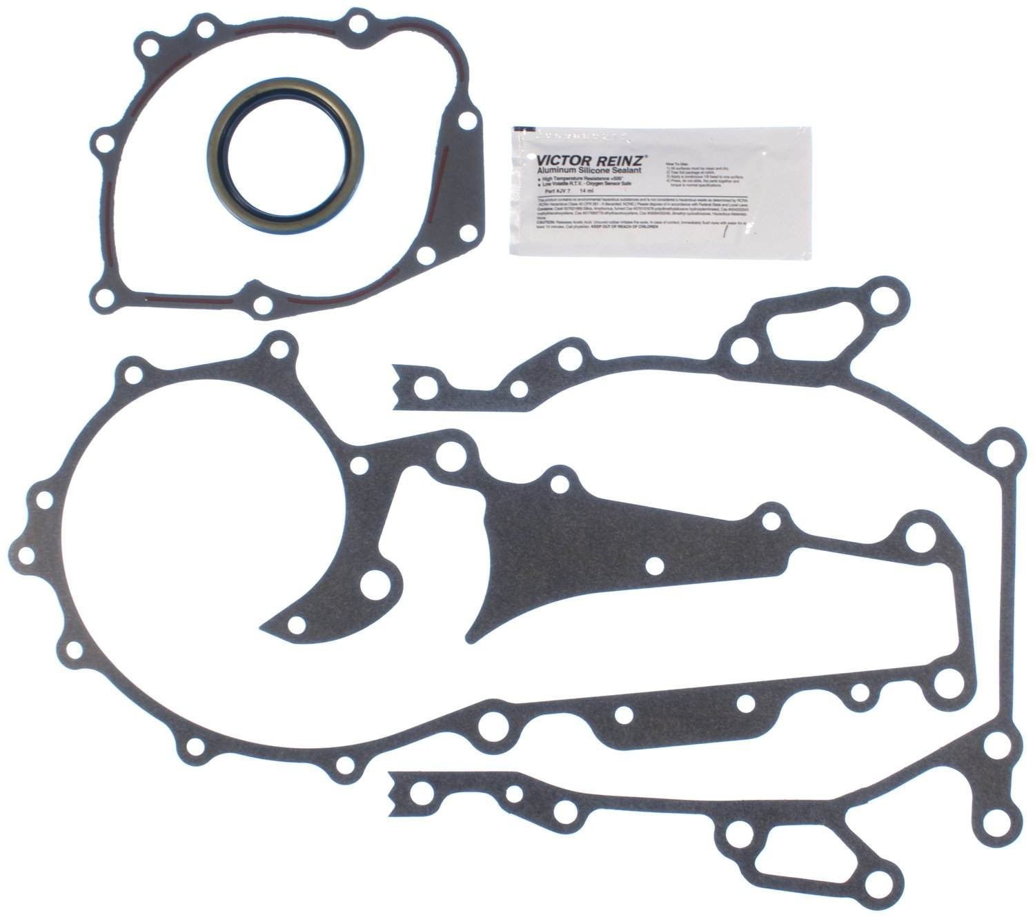 Front View of Engine Timing Cover Gasket Set MAHLE JV1109