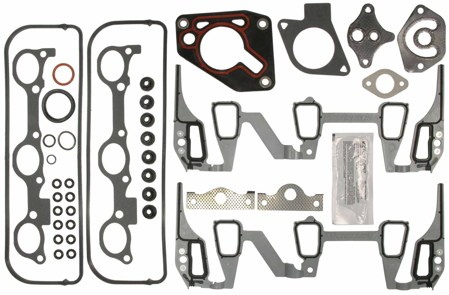 Front View of Engine Intake Manifold Gasket Set MAHLE MIS16166